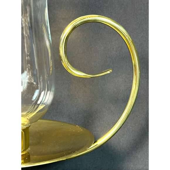 Baldwin USA Brass Hurricane Lamp Vintage Candleholder 13.5" tall-Stunning! - Picture 12 of 14